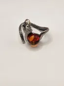Amber Snake Ring #ASKR