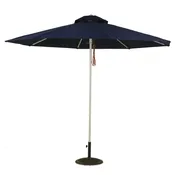 11 Ft Heavy Duty Commercial Aluminum Market Umbrella with Pulley & No Tilt