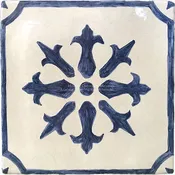 Antiqued French Decorative Tile Collection - French Provincial 19th Century Cuisine de Monet Tile Collection: Gate