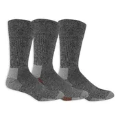 Dr. Scholl's Men's Advanced Relief Blister Guard® Casual Crew Socks 3-Pack, Non-binding, Cushioned Comfort