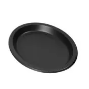 10 BLACK PLASTIC PLATES 400P