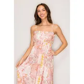 Amelie Rose Printed Midi Dress