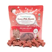 Coco-Milk Bones Red Velvet Biscuit - Organic Coconut Treat for dogs