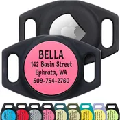 AirTag GPS Tracker Holder Silent Slide-On Pet ID Tag