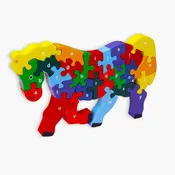 ABC Wooden Puzzle Horse