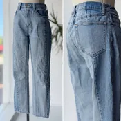 Abercrombie & Fitch The High Rise Front Seam Mom Jeans, 26