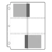 Century Poly Photo Pages, Holds 12 - 3-1/2" x 4-1/2" (25/pk)