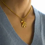 Olive Branch Pendant Necklace — Blossom Collection