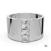 4 Stone Radiant Diamond Ring