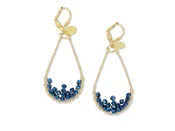 Allie Blue Metallic Earrings