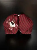 3D Flower &amp; Stripe Embroidered Charro Bow ( 18 )