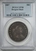 1807 Draped Bust Half Dollar 50C PCGS VF20