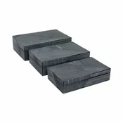 10" / 11" / 12" Resin Pinstripe Boxes (Set of 3) - Navy