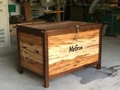 Blanket Chest - Rustic Highly Figured Ambrosia and Walnut