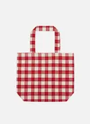 ANNABELLE PLAID -  Red Tote Bag