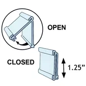 15.625" L x 1.25" H FLIP UP C-Channel