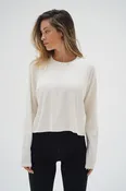 Ava Spandex Jersey Long Sleeve - Egret