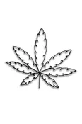 Cannabis Metal Art and Pot Leaf Wall Decor