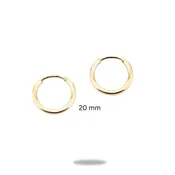 14K Gold Filled 20mm Polished Hoop Earrings
