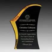 Black/Gold Luminary Surge Acrylic Award
