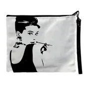 Audrey Faux Suede Wristlet