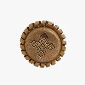 Round Brooch with Greek Style Emblem
