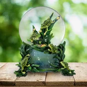100MM Frogs Playing Musical Water Globe