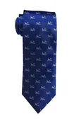 B-47 Stratojet bomber airplane silk tie in navy