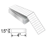 4x1.5 TT Label Perforated Fanfold Freezer - GF4X15TTP-F-FF