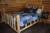 Pine Log King Size Bed Frame