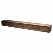 6' BARN BEAM MANTEL EXTENSION (1: Brown Accessories (60"×8"×6")