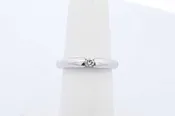 0.06ctw Diamond Ring In 14k White Gold 4.4 Grams Size 5.5 Eb0126orxde