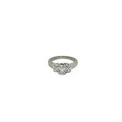 14K White Gold Diamond Engagement Ring