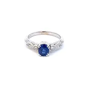 Ceylon Sapphire and Diamond Ring