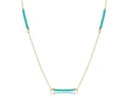 15" Choker Simplicity Chain Gold - Hope Bliss - Turquoise
