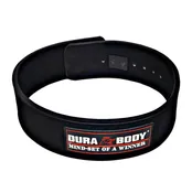 Black 10MM Hardcore Powerlifting Belt With Steel Lever Buckle