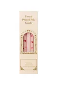 2pcs Valentine's Day Pink Heart Pillar Candle