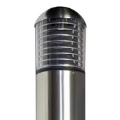 10-15-22 Watt Stainless Steel LED Bollard Dome Top Louvers