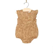Flutter Front Romper- Golden Garden