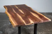 Live Edge Black Walnut Table, 78"