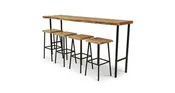 1046 Cherry Live Edge Bar Set 90" x 24"