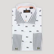 All Over Faith Stripe Contrast | White