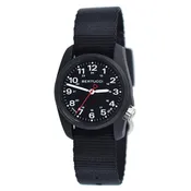 Bertucci A-1R Field Comfort Men's Black Nylon Band Black Quartz Dial Watch - 10500