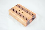 Compact Travel Cribbage – Black Cherry & Black Walnut – 2 Player