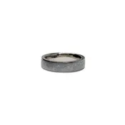 5mm "Fire Ball" 18k Palladium Rails Flat Band