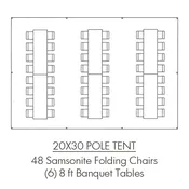 20×30 Pole Tent Package