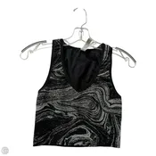 Athletic Bra By Athleta In Black & Silver, Size: S