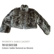 Women’s Sable Section Fur Jacket