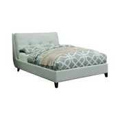 Amador Upholstered Eastern King Platform Bed Ivory Full Bed