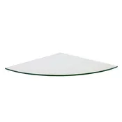 12 x 12 Tempered Glass Shelves Quarter Round (10pcs)
